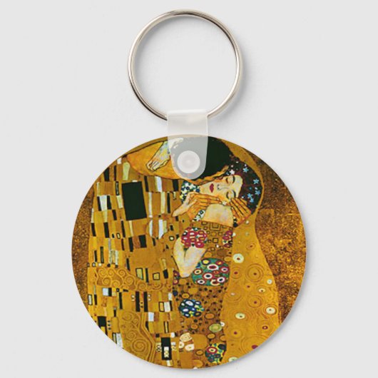 Der Kuss, schöne Kunst von Klimt, Schlüsselanhänger (Vorderseite)