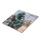 Der Kuss von Auguste Rodin in den Tuilerien, Paris Fliese (Seite)