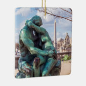 Der Kuss von Auguste Rodin in den Tuilerien, Paris Keramikornament (Rechts)