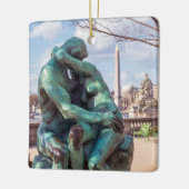 Der Kuss von Auguste Rodin in den Tuilerien, Paris Keramikornament (Links)