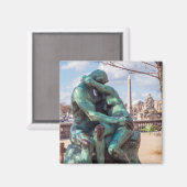 Der Kuss von Auguste Rodin in den Tuilerien, Paris Magnet (Vorderseite/Rückseite)
