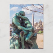 Der Kuss von Auguste Rodin in den Tuilerien, Paris Postkarte (Vorderseite)