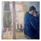 Der Kuss (von Edvard Munch) Fliese (Vorderseite)
