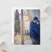 Der Kuss (von Edvard Munch) Karte (Vorderseite/Rückseite Beispiel)