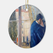 Der Kuss (von Edvard Munch) Keramik Ornament (Links)