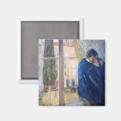 Der Kuss (von Edvard Munch) Magnet (Vorderseite/Rückseite)