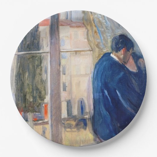 Der Kuss (von Edvard Munch) Pappteller (Vorderseite)