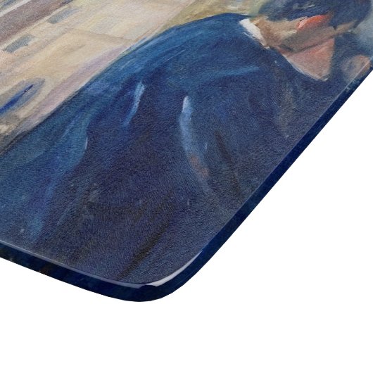Der Kuss (von Edvard Munch) Schneidebrett (Ecke)