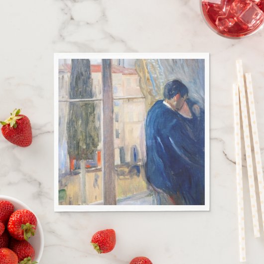 Der Kuss (von Edvard Munch) Serviette (Beispiel)