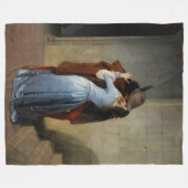 Der Kuss (von Francesco Hayez) Fleecedecke (Vorderseite (Horizontal))