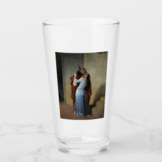 Der Kuss (von Francesco Hayez) Glas (Vorderseite)
