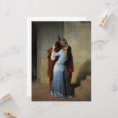 Der Kuss (von Francesco Hayez) Karte (Vorderseite/Rückseite Beispiel)