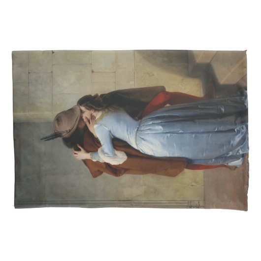 Der Kuss (von Francesco Hayez) Kissenbezug (Vorderseite-Links)
