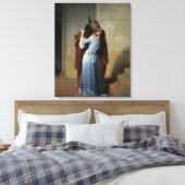 Der Kuss (von Francesco Hayez) Leinwanddruck (Insitu (Schlafzimmer))