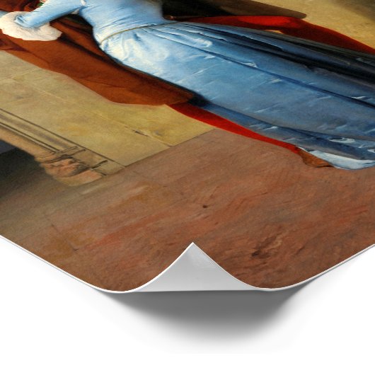 Der Kuss von Francesco Hayez Poster (Ecke)