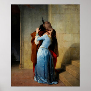 Der Kuss von Francesco Hayez Poster