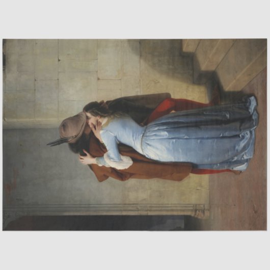 Der Kuss (von Francesco Hayez) Seidenpapier (Vorderseite)