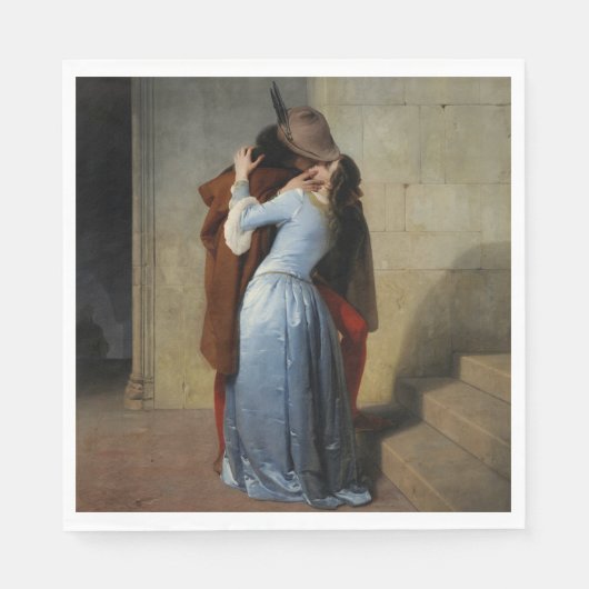 Der Kuss (von Francesco Hayez) Serviette (Vorderseite)