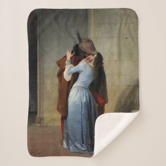 Der Kuss (von Francesco Hayez) Sherpadecke (Vorderseite)