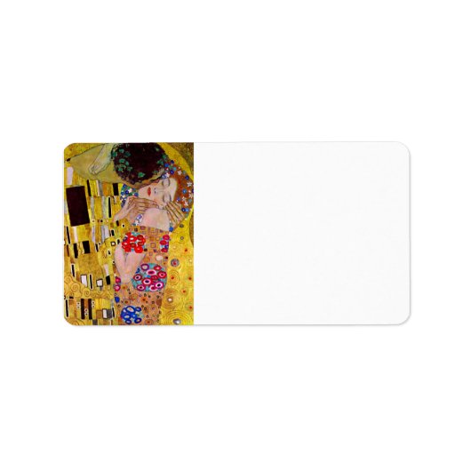 Der Kuss von Gustav Klimt Adressaufkleber (Vorne)