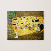 Der Kuss von Gustav Klimt Art Nouveau Puzzle (Horizontal)