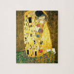 Der Kuss von Gustav Klimt Art Nouveau Puzzle<br><div class="desc">Das Kiss (Liebhaber) populäre Gemälde des österreichischen Symbolikers & Jugendstil-Künstlers Gustav Klimt (1862-1918)</div>