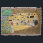 Der Kuss von Gustav Klimt Decke<br><div class="desc">Der Kuss von Gustav Klimt Der Kuss ist ein Ölgemälde mit Goldblatt, Silber und Platin vom österreichischen Symbolik-Maler Gustav Klimt. Es wurde irgendwann in den Jahren 1907 und 1908 gemalt, auf dem Höhepunkt dessen, was Gelehrte seine "Goldene Periode" nennen. Mit schimmernden Goldtönen, stilisierten Formen und sentimentaler Ikonographie verzaubert der Kiss...</div>
