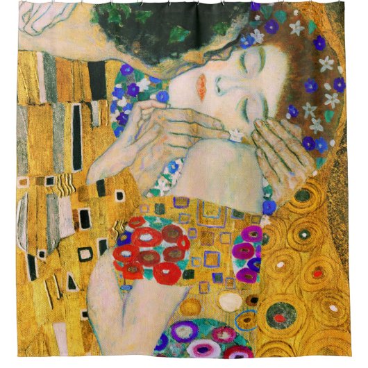 Der Kuss von Gustav Klimt Duschvorhang (Vorderseite)