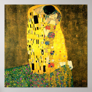 Der Kuss von Gustav Klimt Fine Art Poster Print