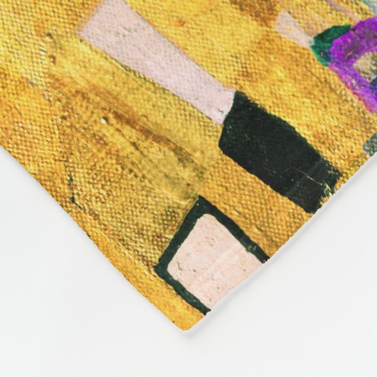 Der Kuss von Gustav Klimt Fleecedecke (Ecke)