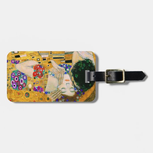 Der Kuss von Gustav Klimt Gepäckanhänger (Vorderseite horizontal)