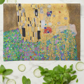 Der Kuss von Gustav Klimt Geschirrtuch (Gefaltet)