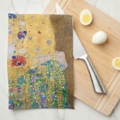 Der Kuss von Gustav Klimt Geschirrtuch (Viertel Falte)