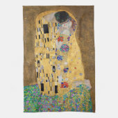Der Kuss von Gustav Klimt Geschirrtuch (Vertikal)