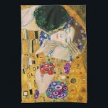 Der Kuss von Gustav Klimt Geschirrtuch<br><div class="desc">Der Kuss von Gustav Klimt,  1907</div>