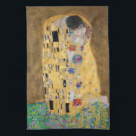 Der Kuss von Gustav Klimt Geschirrtuch<br><div class="desc">Der Kuss von Gustav Klimt</div>