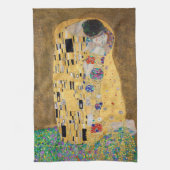 Der Kuss von Gustav Klimt Geschirrtuch (Vertikal)