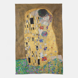 Der Kuss von Gustav Klimt Geschirrtuch