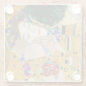Der Kuss von Gustav Klimt Glasuntersetzer (Rückseite)
