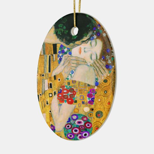 Der Kuss von Gustav Klimt Keramik Ornament (Links)