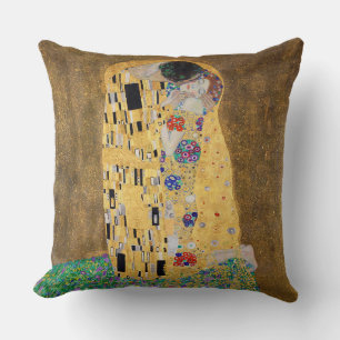 Der Kuss von Gustav Klimt Kissen