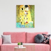 Der Kuss von Gustav Klimt Leinwanddruck (Insitu (Wohnzimmer))