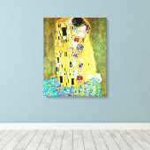 Der Kuss von Gustav Klimt Leinwanddruck (Insitu (Holzboden))