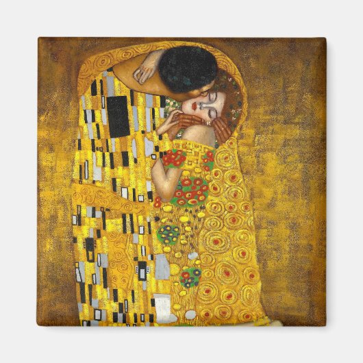 Der Kuss von Gustav Klimt Magnet (Vorne)