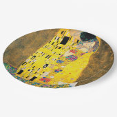 Der Kuss von Gustav Klimt Pappteller (Schrägansicht)
