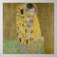 Der Kuss von Gustav Klimt - Poster