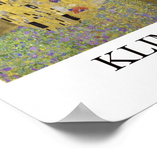 Der Kuss von Gustav Klimt Poster (Ecke)