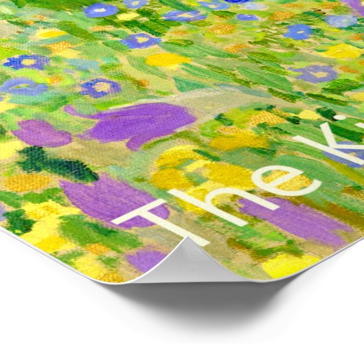 Der Kuss von Gustav Klimt Poster (Ecke)