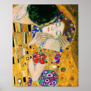 Der Kuss von Gustav Klimt Poster