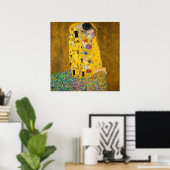 Der Kuss von Gustav Klimt Poster (Heimbüro)